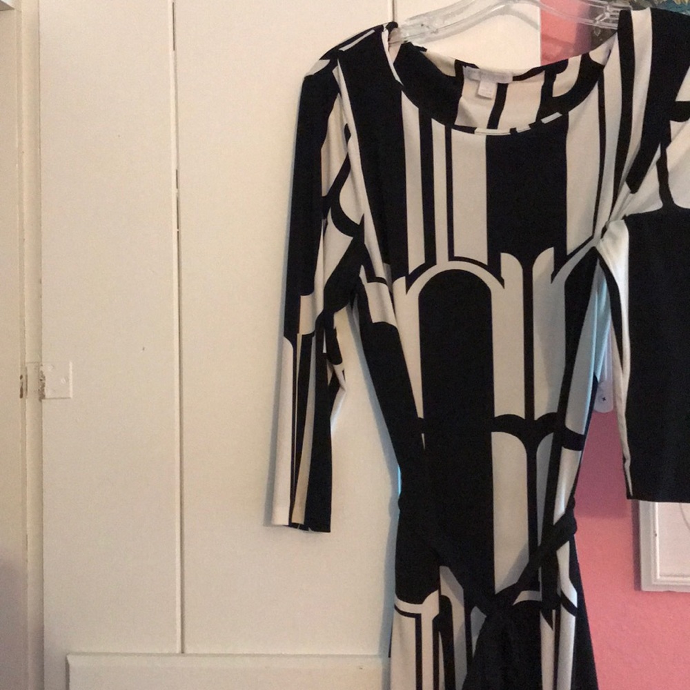 Black and white dress